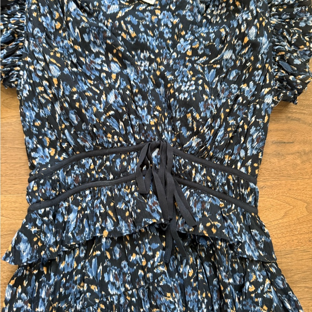 ULLA Johnson Elegant Blue Floral Women's Dress - Picture 2 of 4